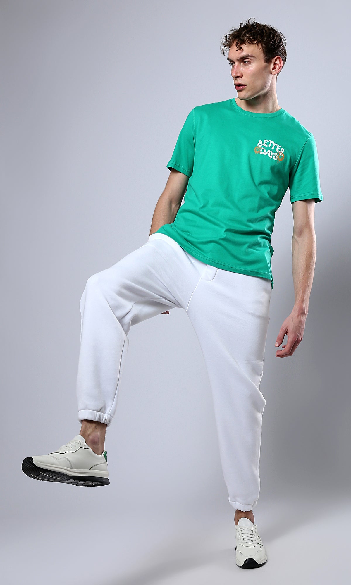 Light Green Better Days Short Sleeves Tee