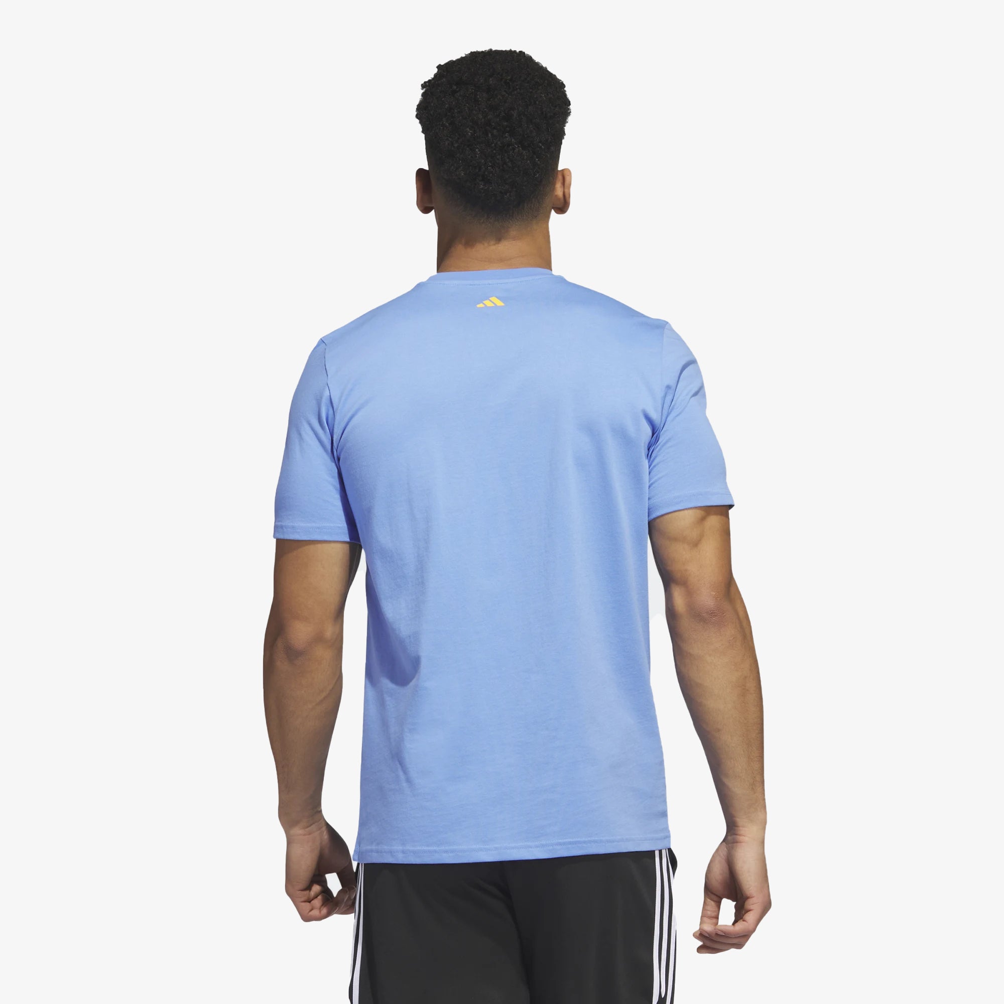 Lil Stripe Basketball Tee - Blue Fusion | Short Sleeve Bracket Graphic