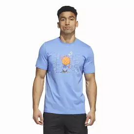 Lil Stripe Basketball Tee - Blue Fusion | Short Sleeve Bracket Graphic