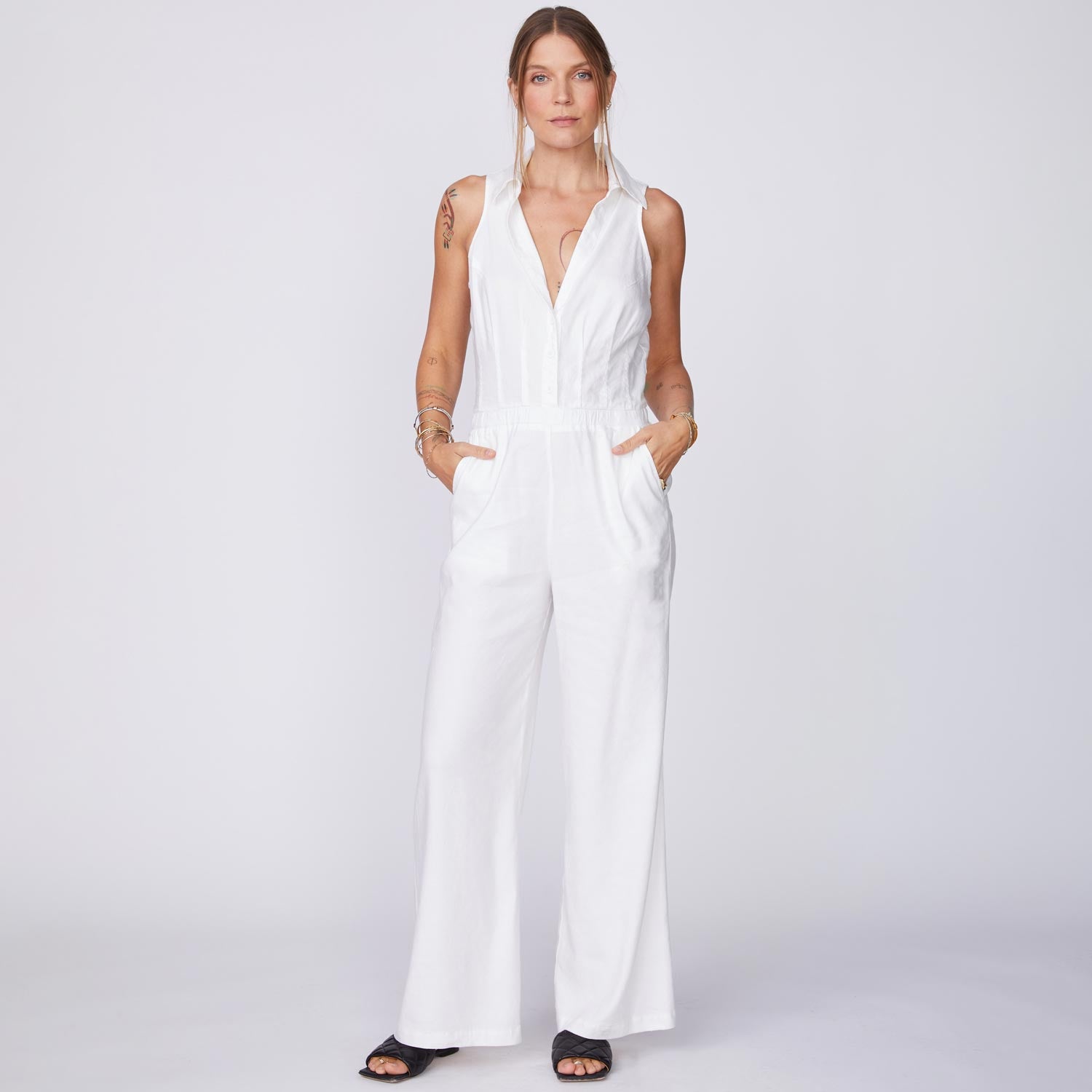 Linen Halter Jumpsuit