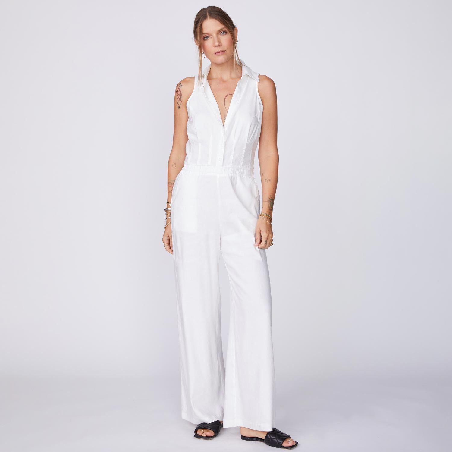 Linen Halter Jumpsuit