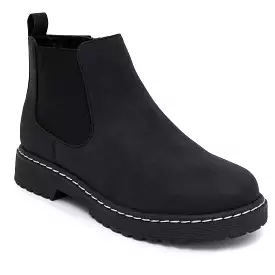 Little Girls Caroline Boots, Pull-On Chelsea style, Round Toe.