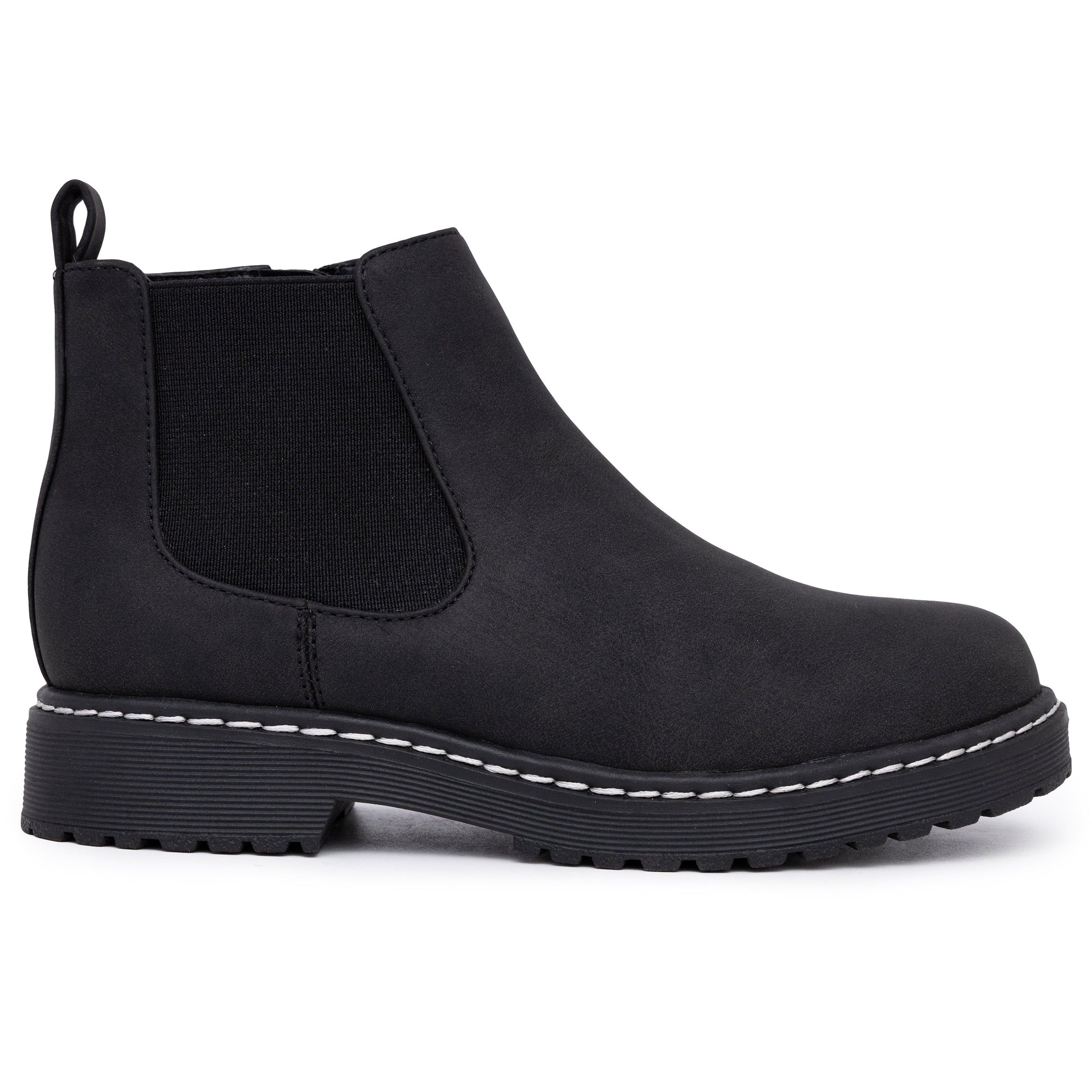 Little Girls Chelsea Boots, Round Toe, Easy Pull-On Design