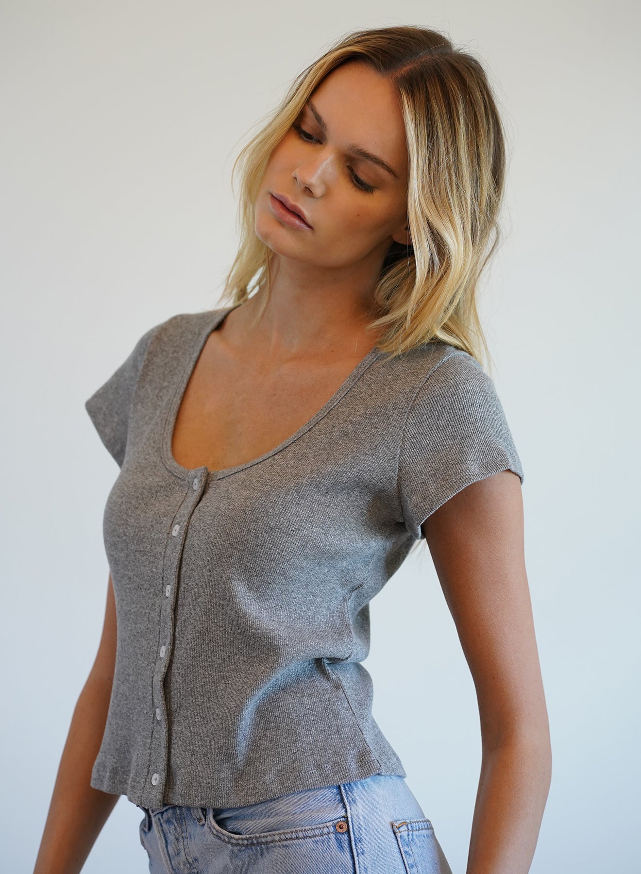 LNA Doheny Tee Heather Grey