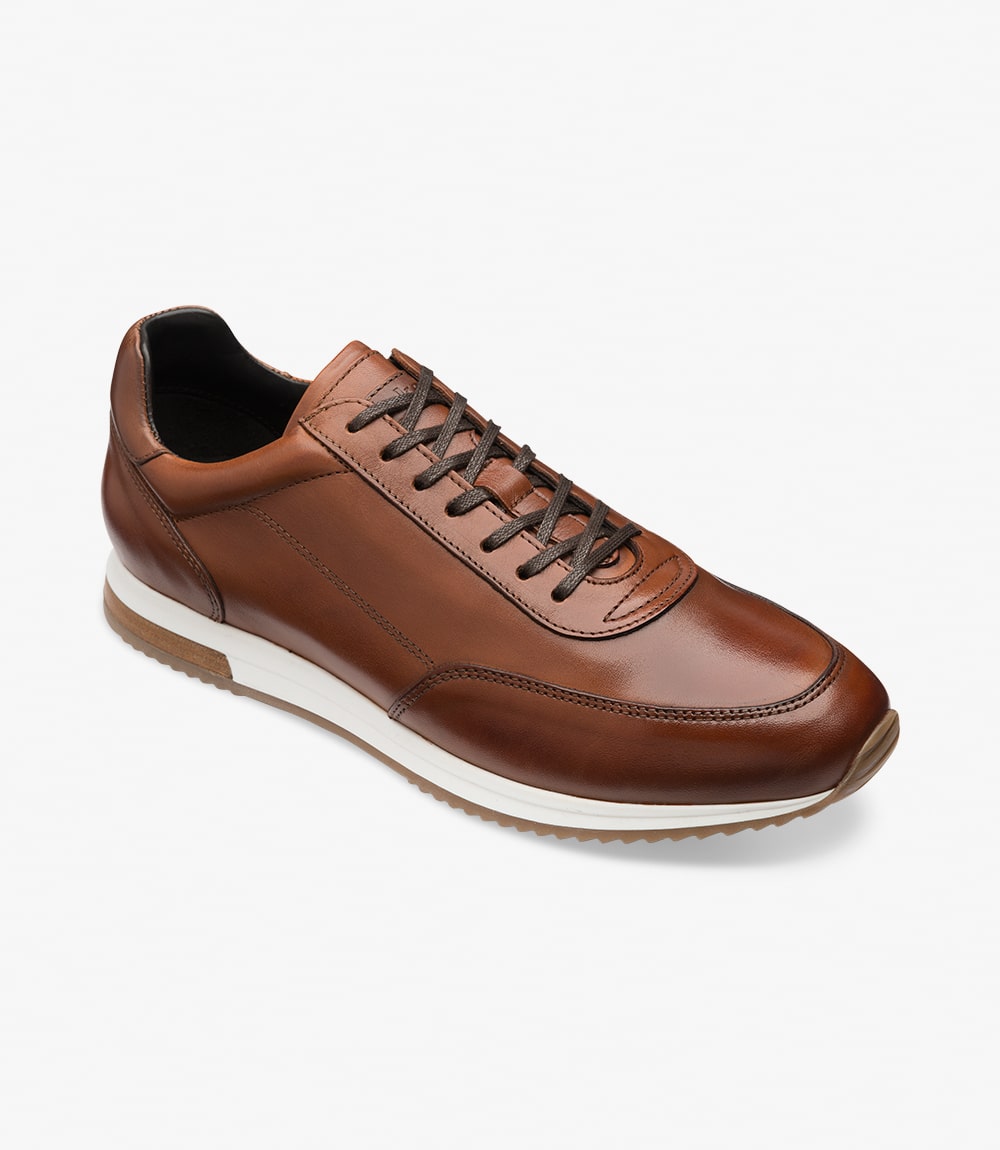 Loake Bannister Men's Leather Sneakers - Cedar