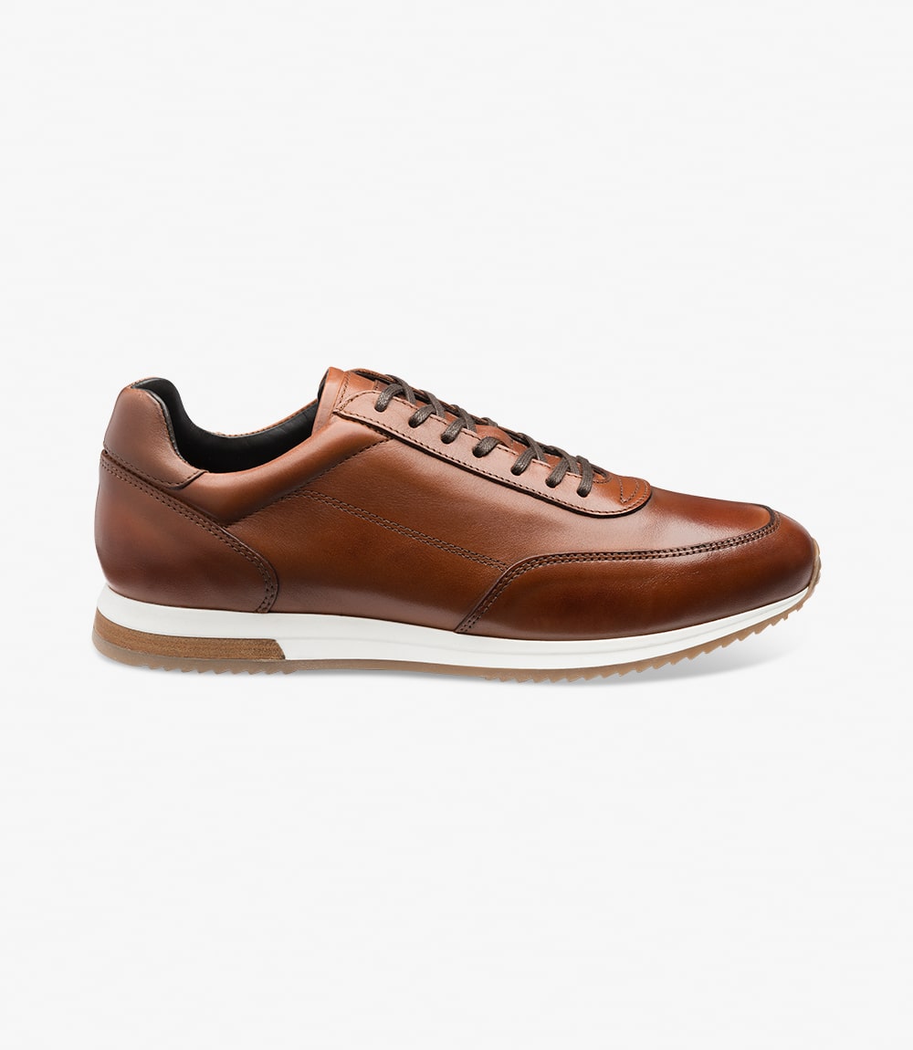 Loake Bannister Men's Leather Sneakers - Cedar