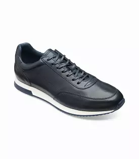 LOAKE Bannister - Navy Leather Sneakers