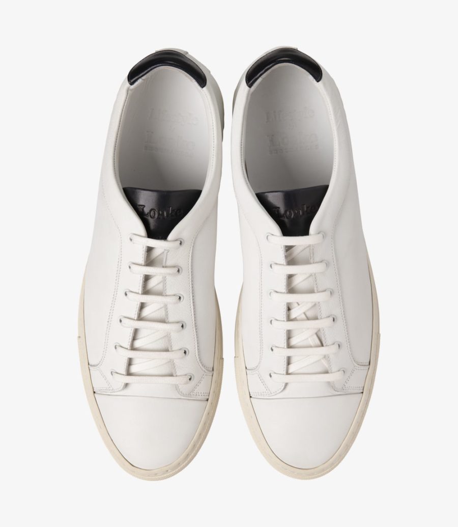 LOAKE Dash leather sneakers in white