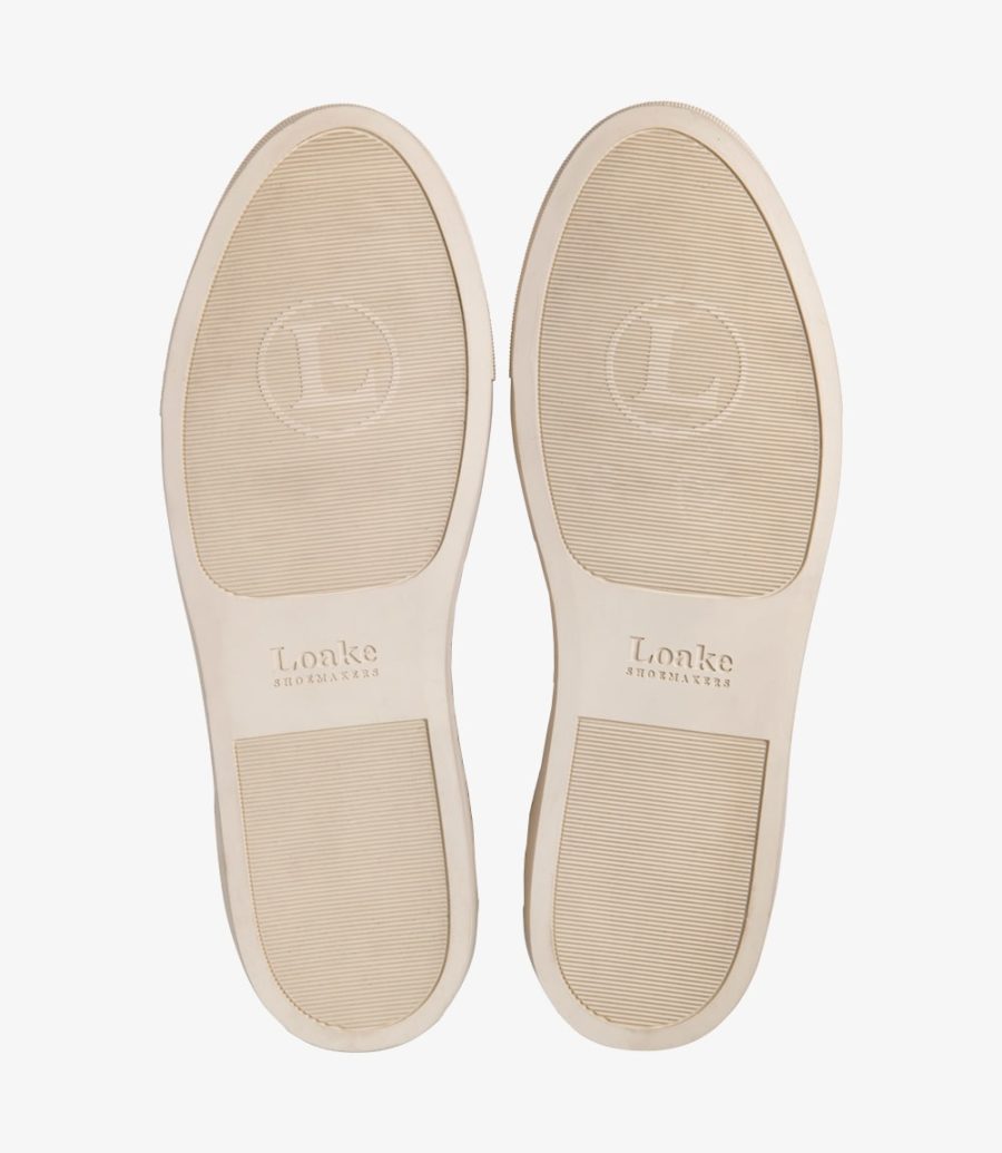 LOAKE Dash leather sneakers in white