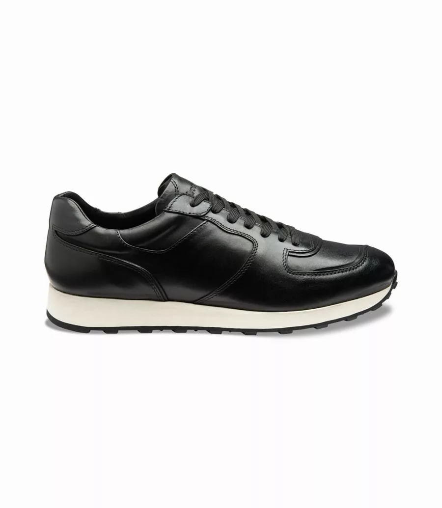 LOAKE Foster Black Calf Leather Sneakers