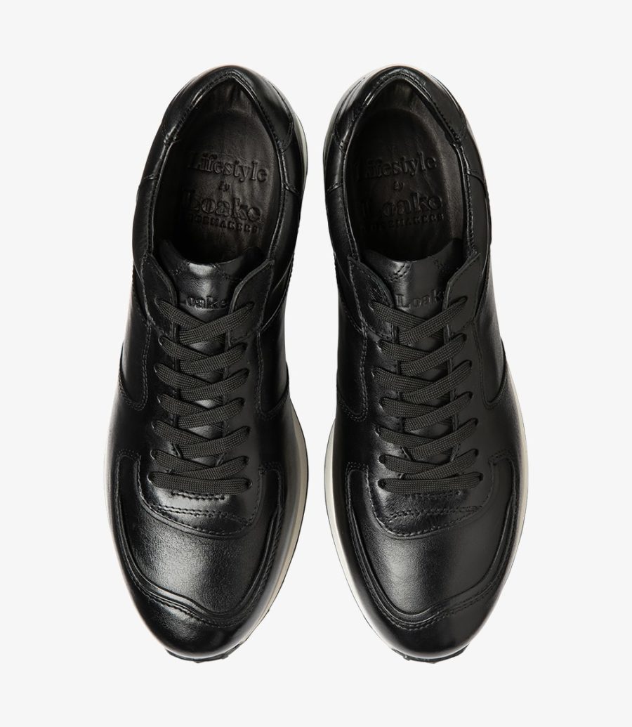 LOAKE Foster Leather Sneakers Black Calf - Shop now!