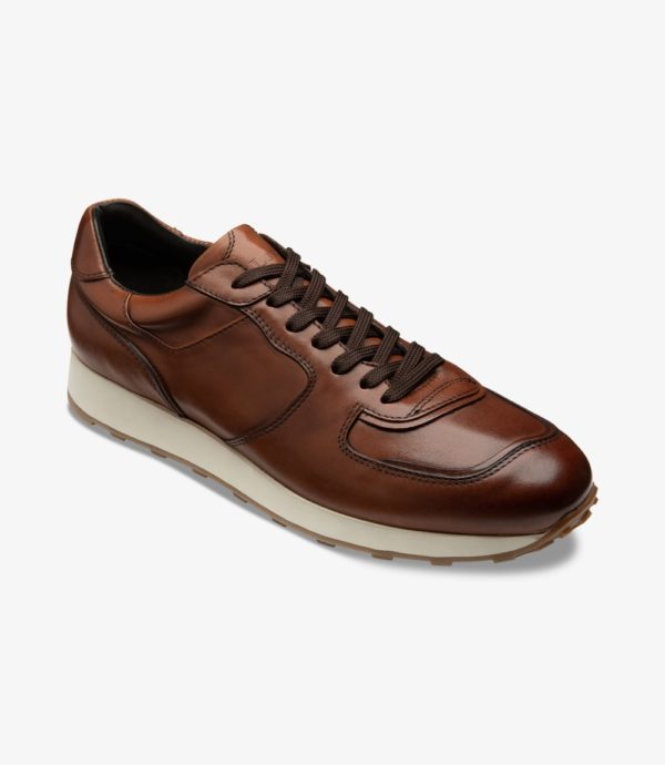 LOAKE Foster Men's Leather Sneakers - Cedar Calf | Buy Online at Best Price.