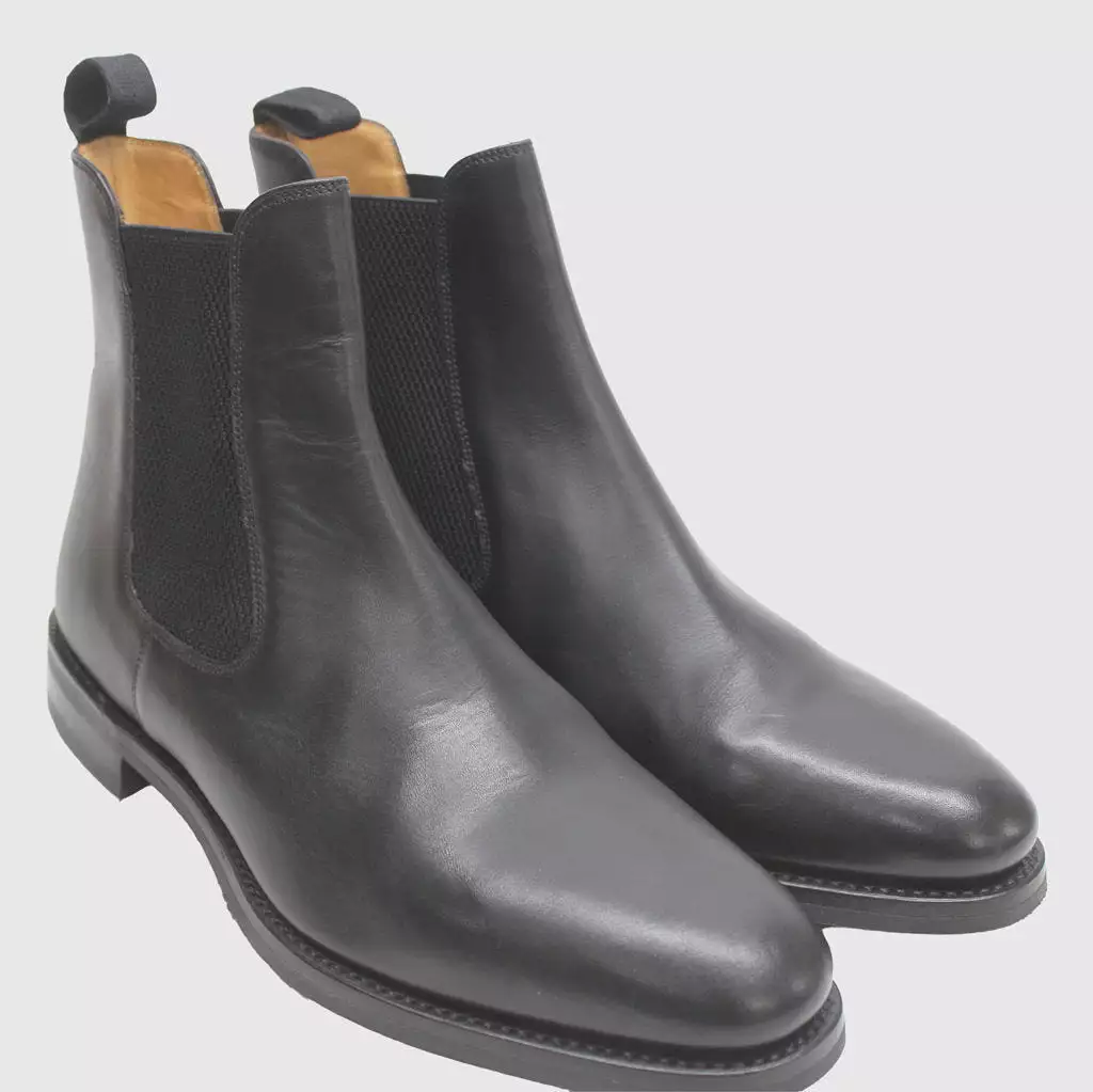 Loake Men's Blenheim Boots - Casual Formal Slip-On Gusseted Ankle Leather (UK 10.5)