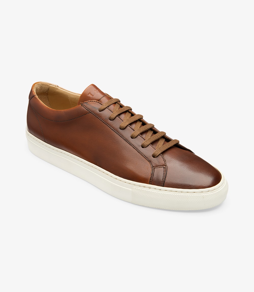 Loake Sprint Chestnut Leather Sneakers