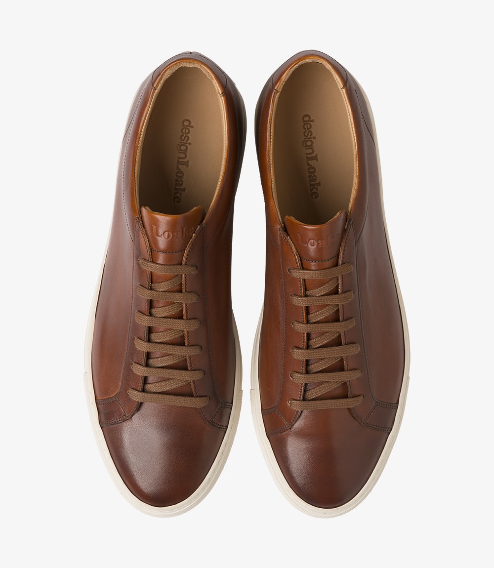 Loake Sprint Chestnut Leather Sneakers