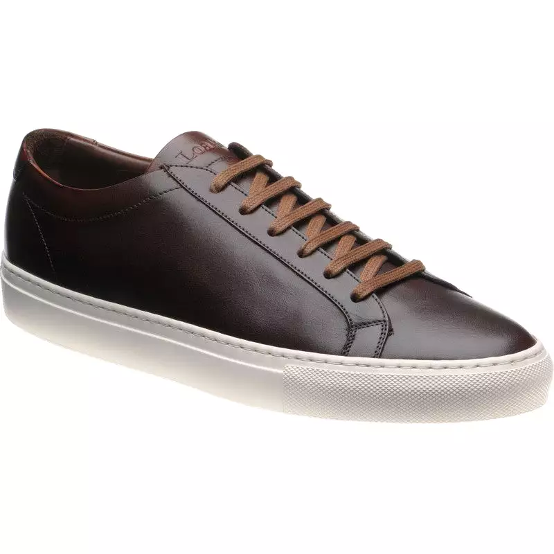 LOAKE Sprint Leather Sneakers in Dark Brown