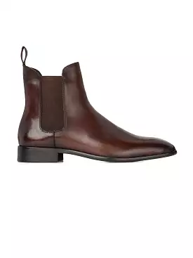 Louis Chelsea Boots Coffee Hand Painted Patina | Order Now