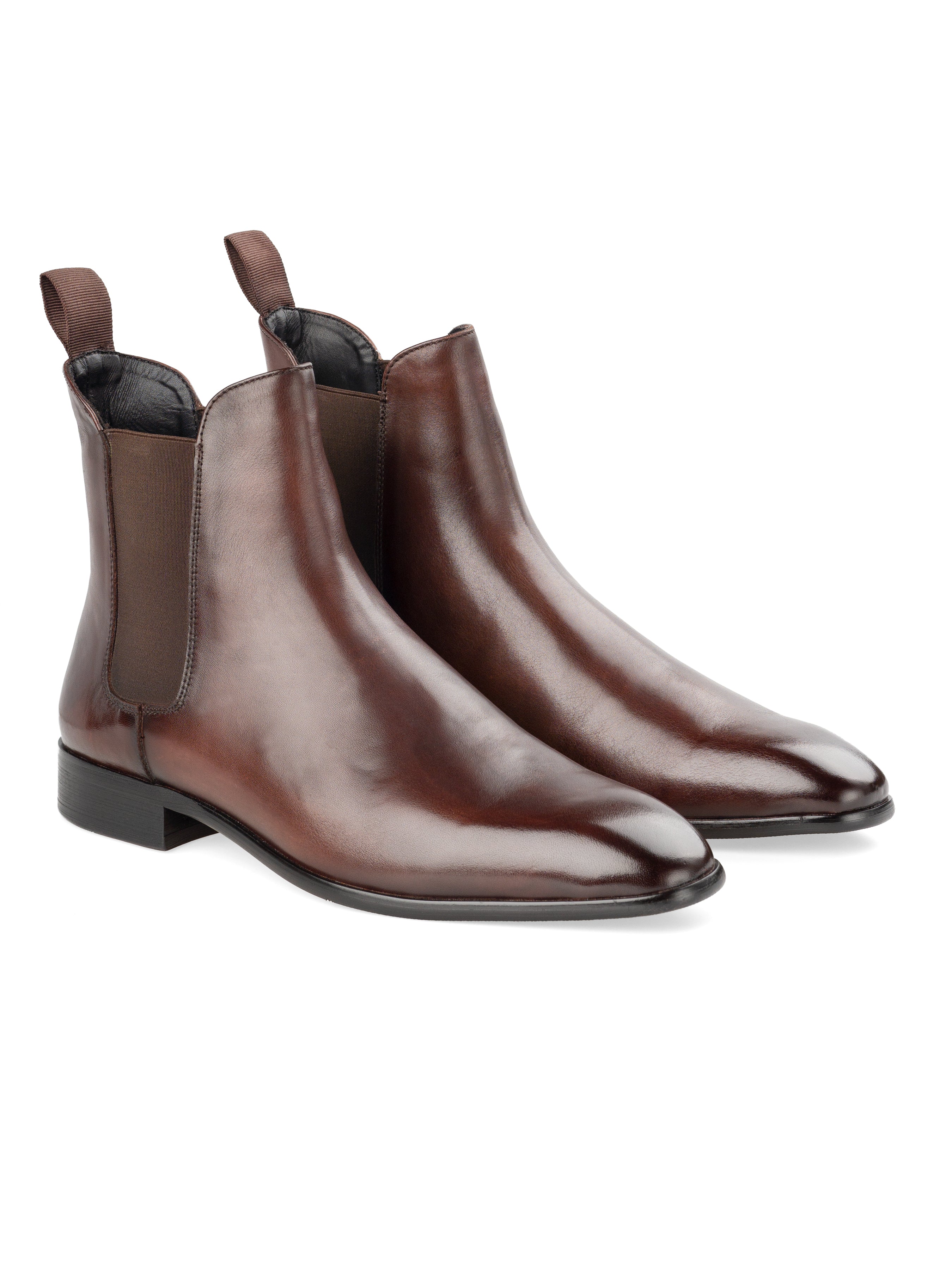 Louis Chelsea Boots - Coffee (Hand-Painted Patina)