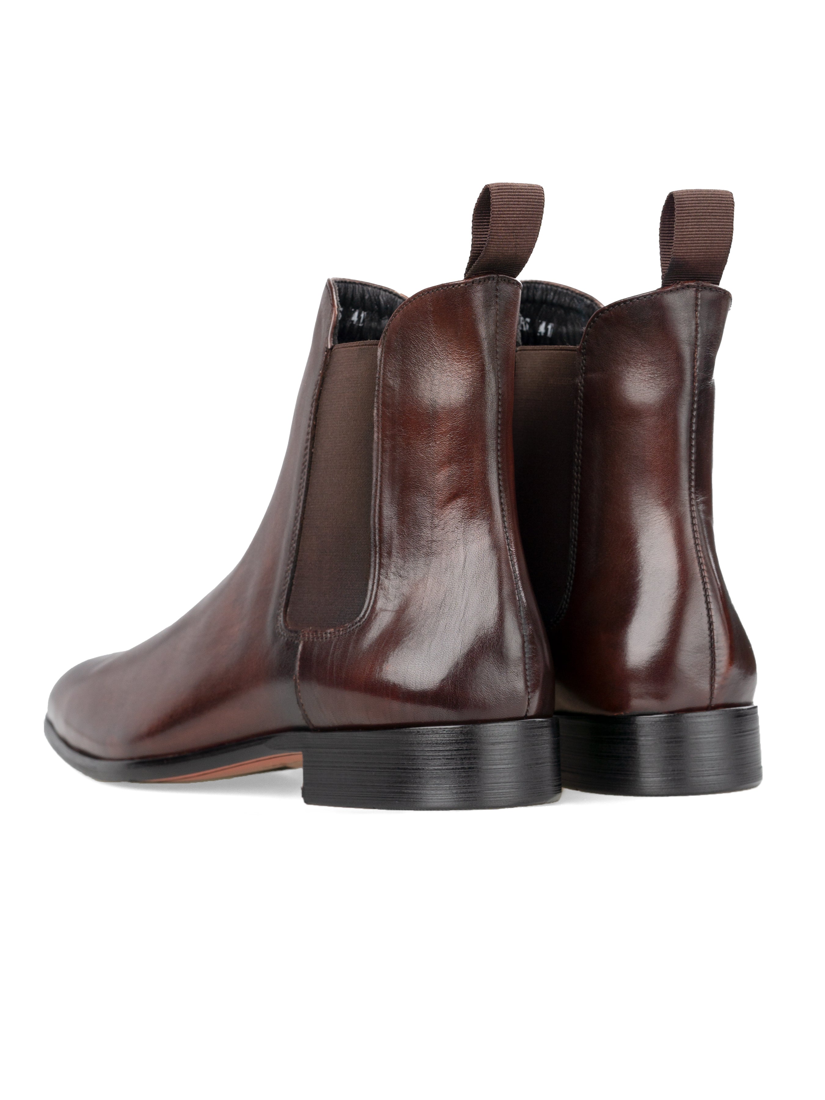 Louis Chelsea Boots - Coffee (Hand-Painted Patina)