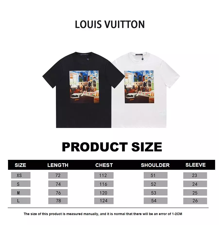 Louis Vuitton 23SS Color Canvas Print Tee in White - 8.9