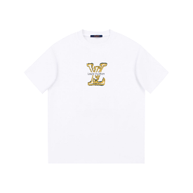 Louis Vuitton 23ss Yellow Logo Print T-shirt White - 6.26