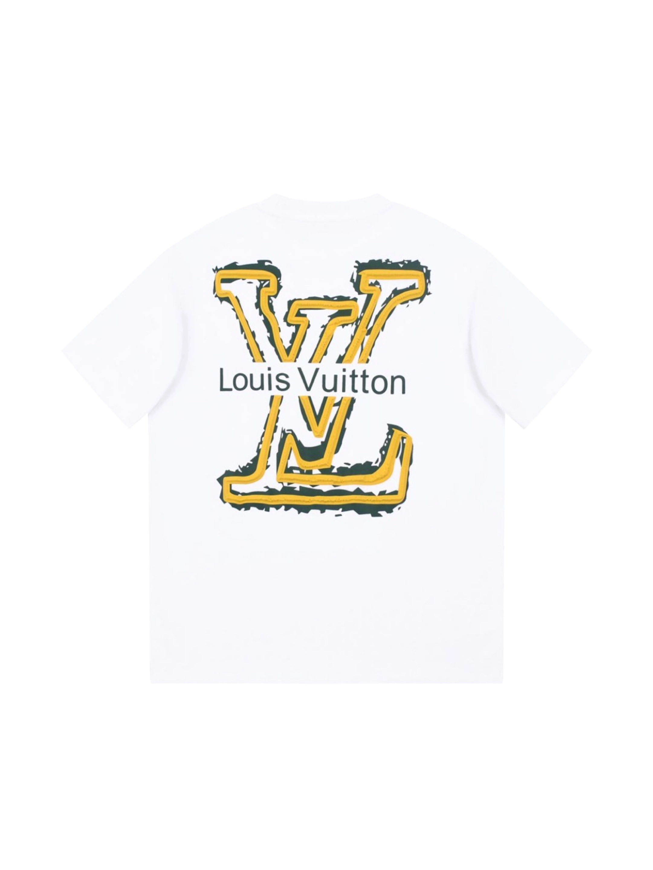 Louis Vuitton 23ss Yellow Logo Print T-shirt White - 6.26