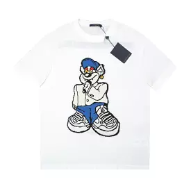 Louis Vuitton 24SS cartoon bear shirt, white 1.16