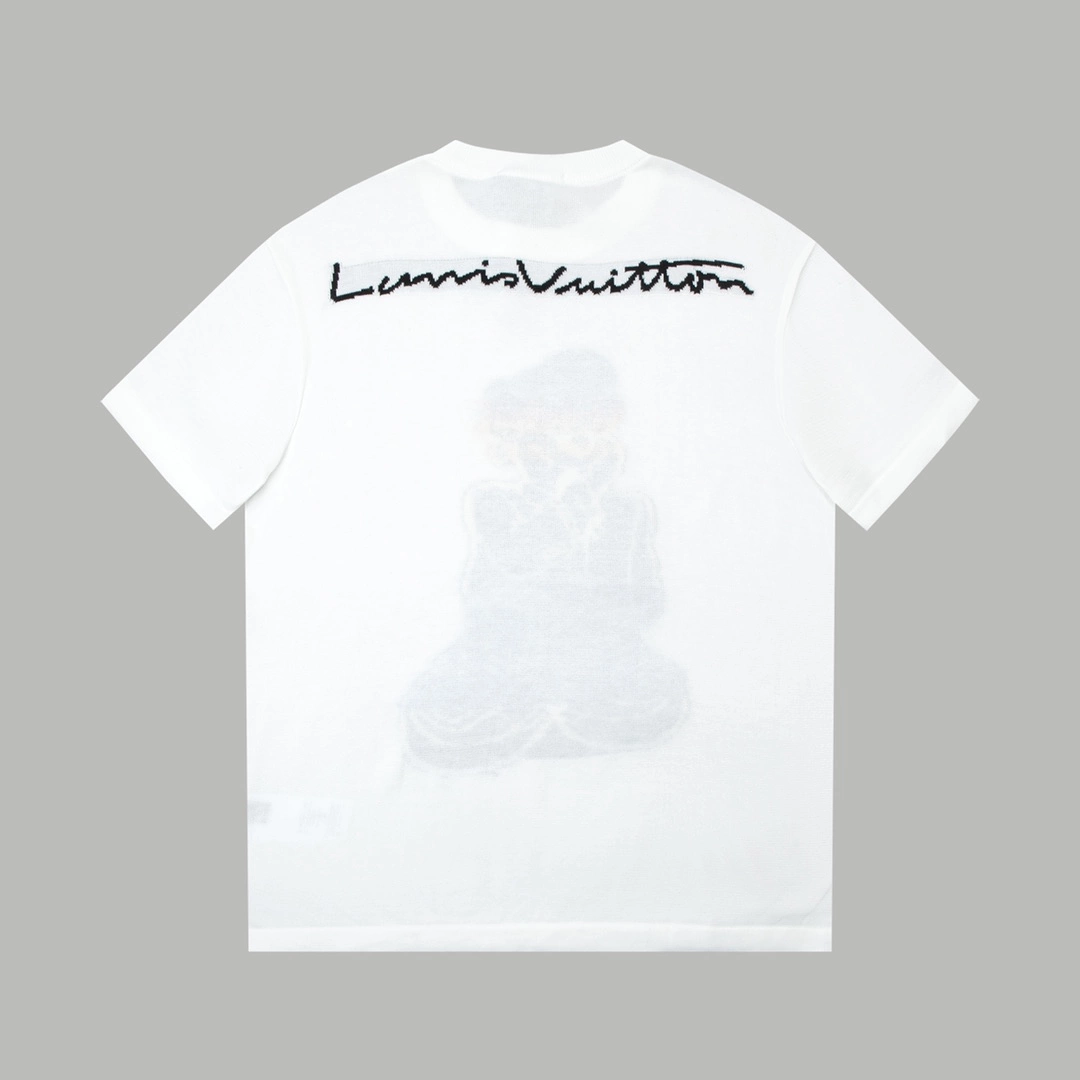 Louis Vuitton 24SS cartoon bear shirt, white 1.16