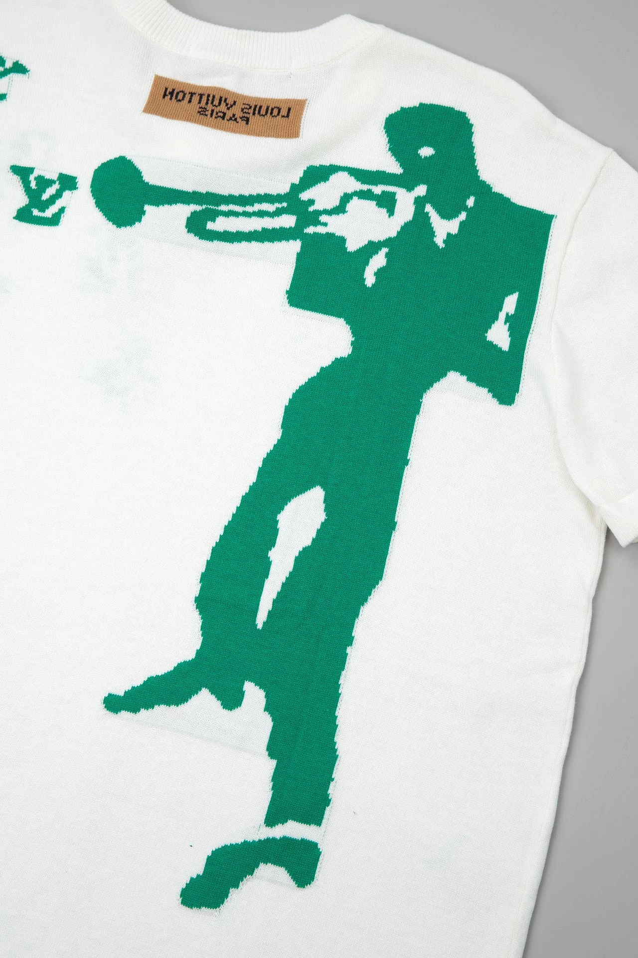 Louis Vuitton 24SS White Short-Sleeved T-Shirt Instrument Player 1.16