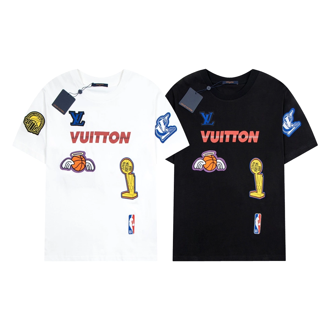 Louis Vuitton NBA collection white logo tee - short-sleeve (1.3).