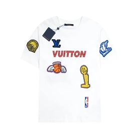 Louis Vuitton NBA collection white logo tee - short-sleeve (1.3).