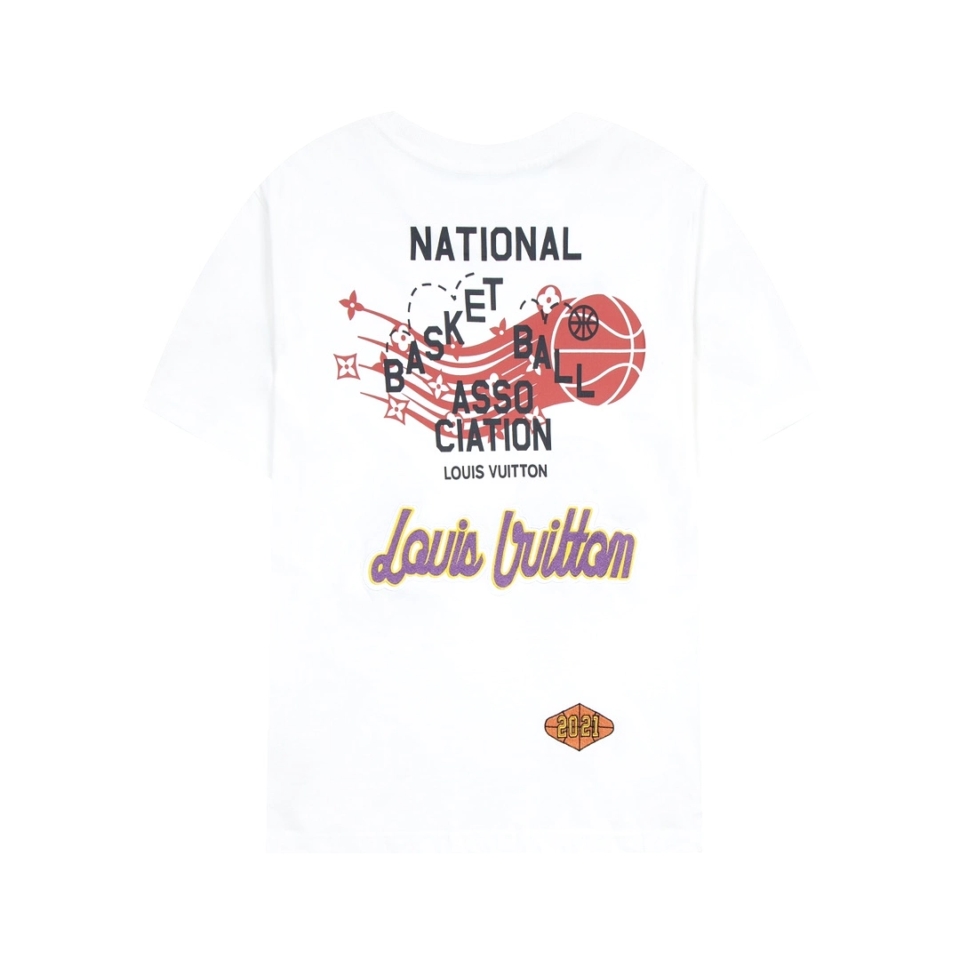 Louis Vuitton NBA collection white logo tee - short-sleeve (1.3).