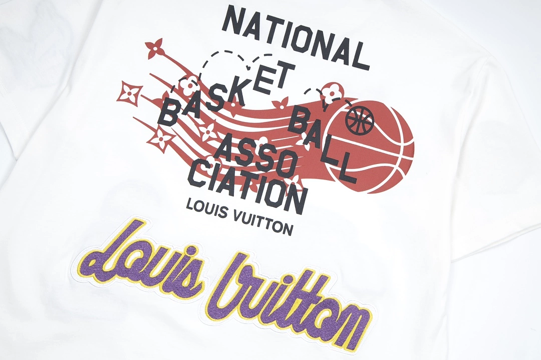 Louis Vuitton NBA collection white logo tee - short-sleeve (1.3).