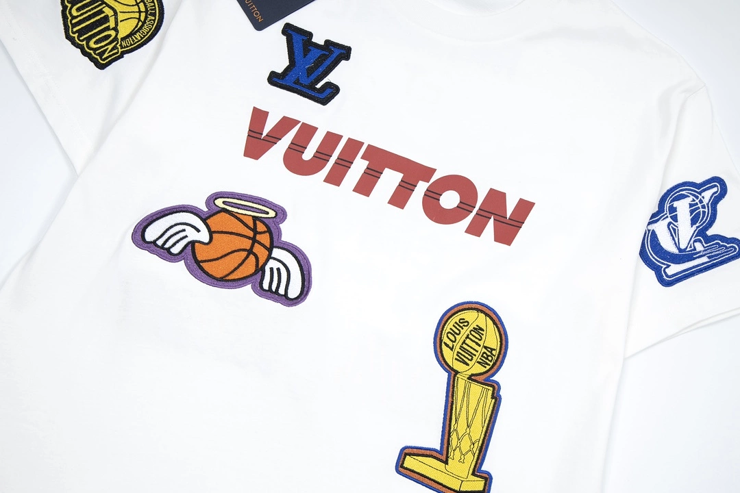 Louis Vuitton NBA collection white logo tee - short-sleeve (1.3).