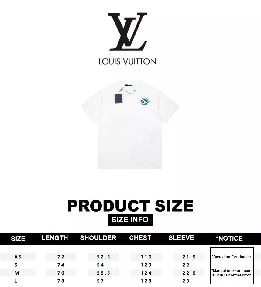 Louis Vuitton white short sleeve t-shirt from the 23ss Resort Summer Limited Collection featuring chain embroidery - size 6.14.