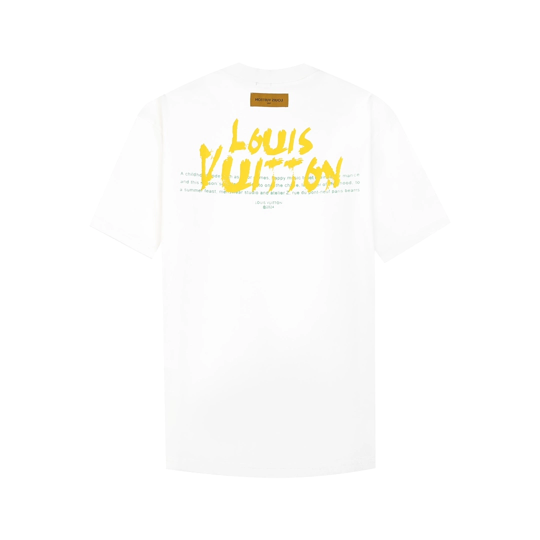 Louis Vuitton Year of the Dragon white chest-printed short-sleeved T-shirt 1.22