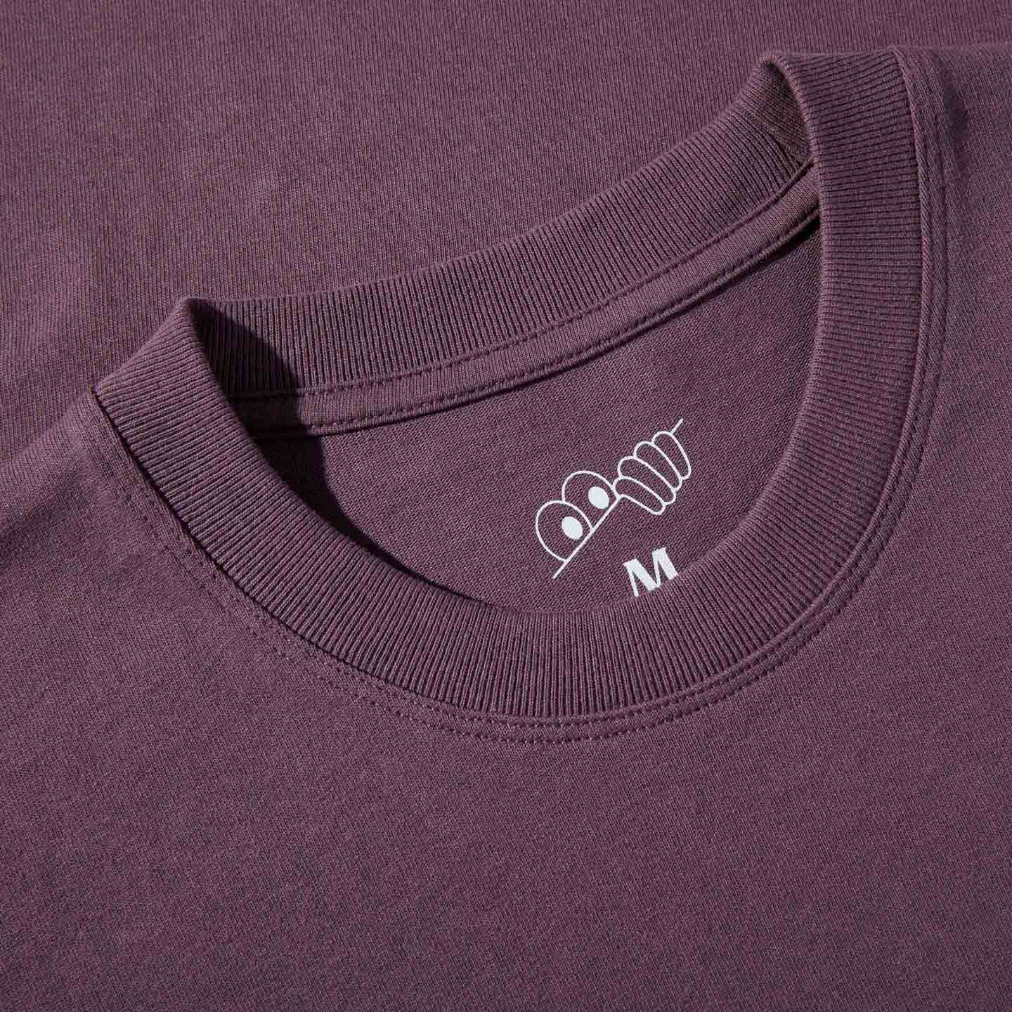 LRAB Script tee in Dirty Plum - Shop Now!