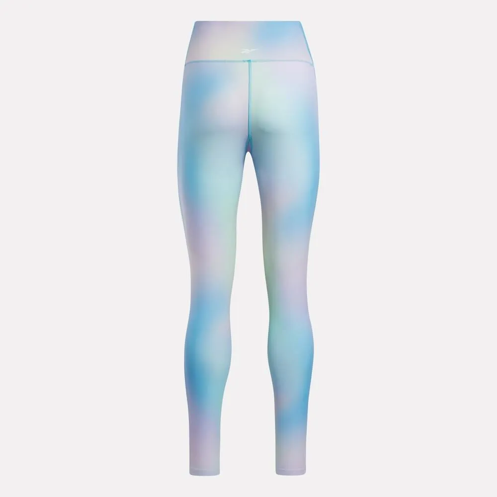 Lux Bold High-Rise Printed Leggings Bold Cyan