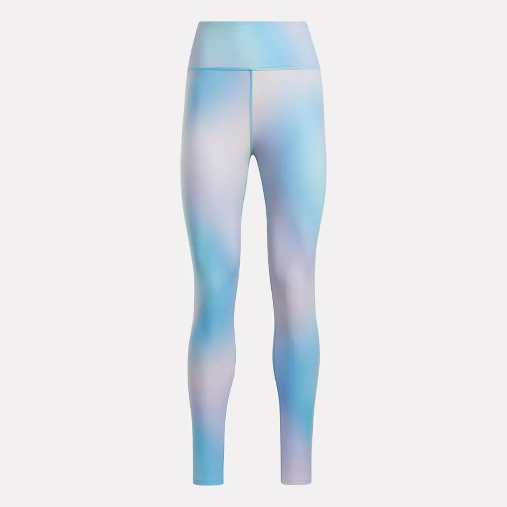 Lux Bold High-Rise Printed Leggings Bold Cyan