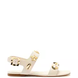 Madison Flat - Ivory Leather - Shop Now