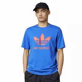 Manchester United Adidas Trefoil T-Shirt, Blue