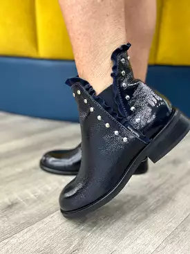 Marco Moreo Navy Chelsea Boot