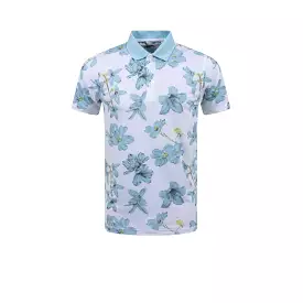 Mattr Polo Bright White/Tropical Aqua 53875301