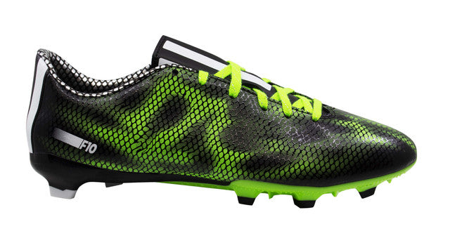 Mens Adidas F10 FG Football Boots - Green/Black