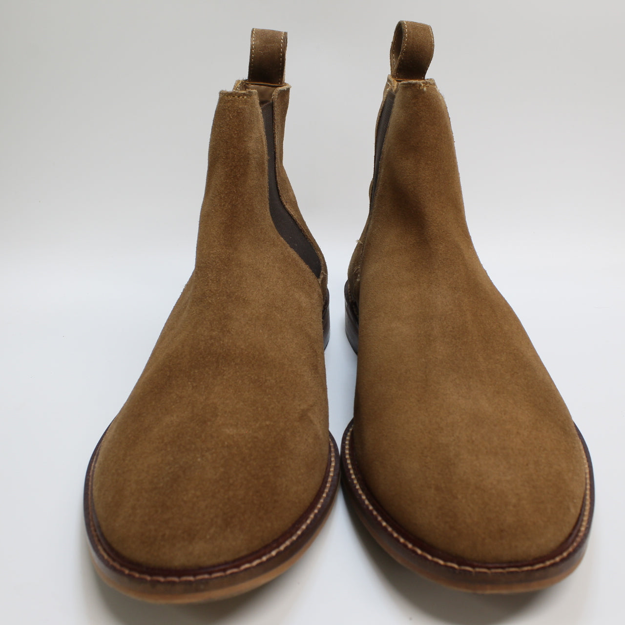 Mens Office Chelsea Boots - Tan Suede - UK Size 12