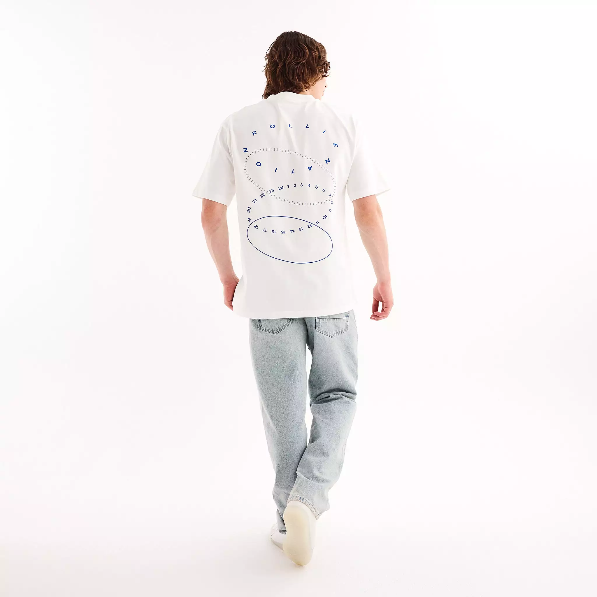 Mens White Oscillating T-Shirt