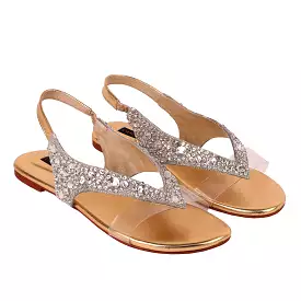 Mila Gold Flats - chic and affordable footwear for women