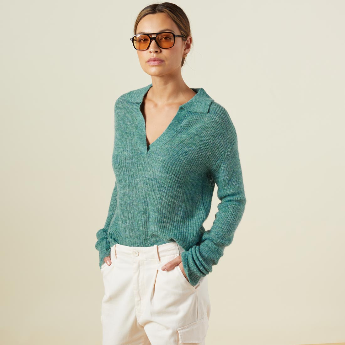 Mohair Polo Sweater - Best Deals on Mohair Sweaters, Shop Now!