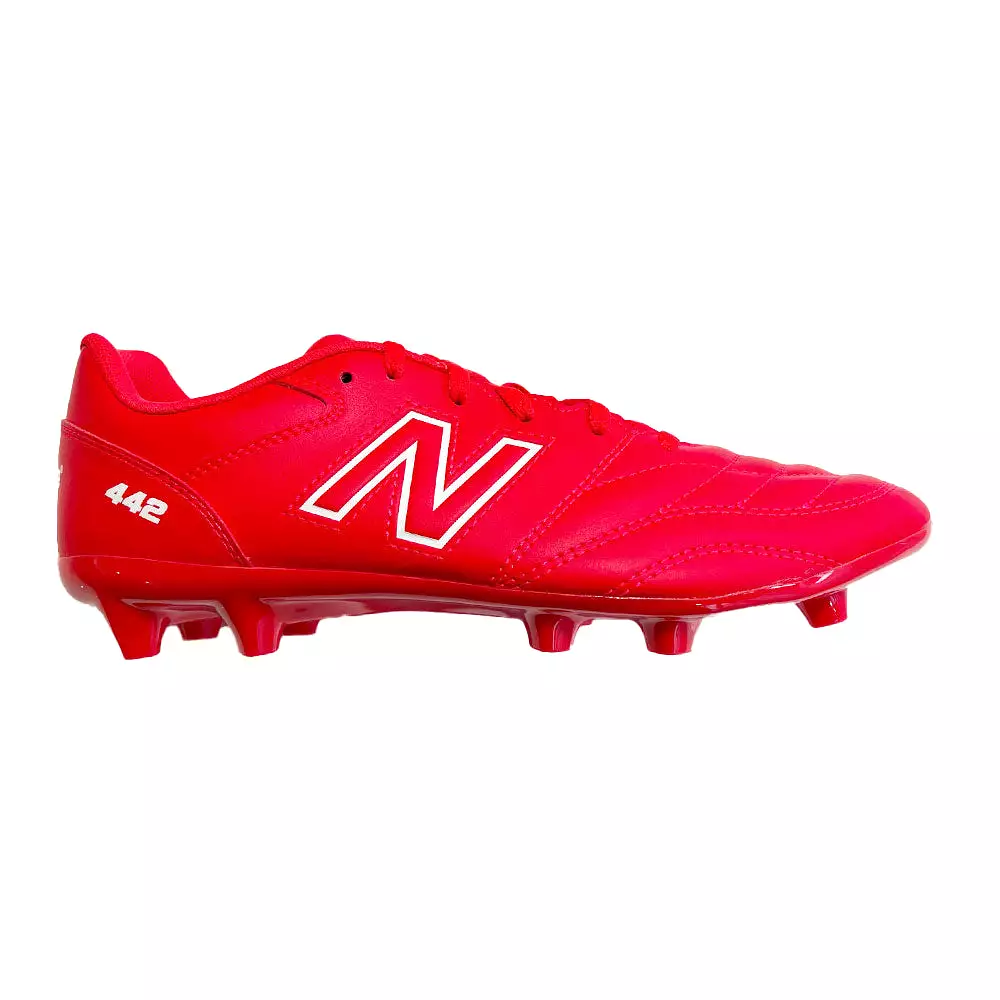 New Balance 442 Junior FG Football Boots - Red/White