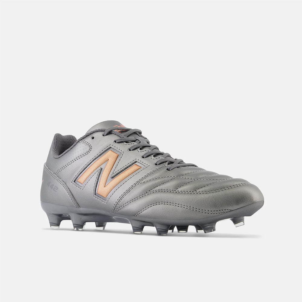 New Balance 442 V2 Team FG 2E Football Boots - Silver Copper Grey